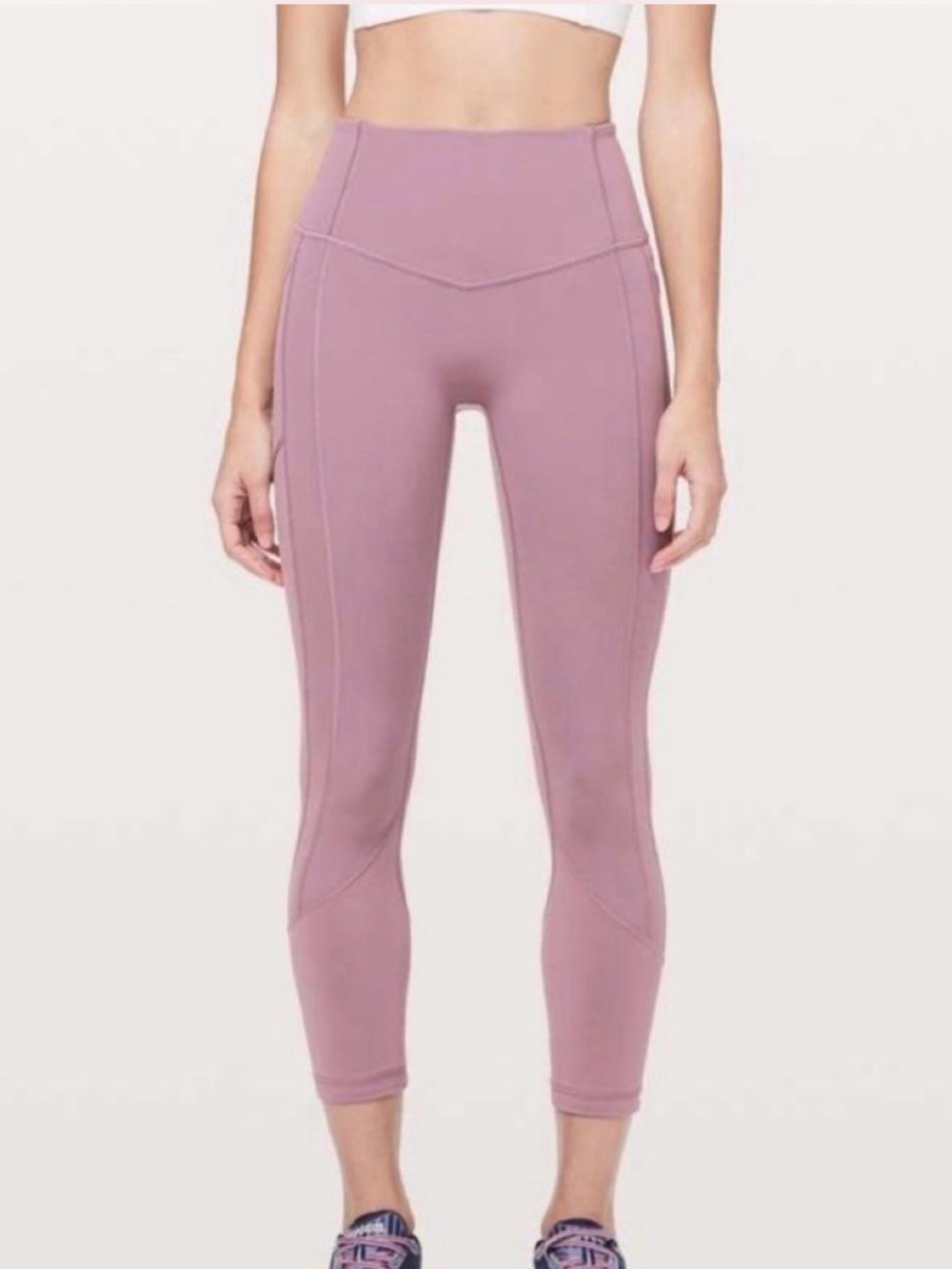 Lululemon All The Right Places Crop II 23” in Moss Rose, size 6